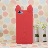 Load image into Gallery viewer, Kitty Ears Silicone iPhone Case
