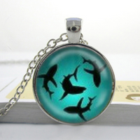 Load image into Gallery viewer, Glow In The Dark Shark Necklace
