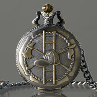 Load image into Gallery viewer, Vintage Bronze Firemen Pocket Watch
