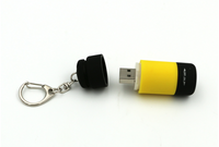 Load image into Gallery viewer, USB Ultra Bright Rechargeable LED Keychain Flashlight
