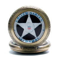 Load image into Gallery viewer, Vintage Bronze US Marshal Pocket Watch
