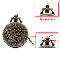 Load image into Gallery viewer, Blooming Flowers Pocket Watch
