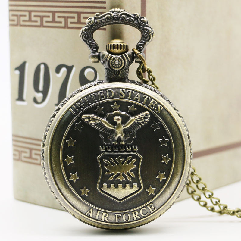 Vintage Bronze Air Force Pocket Watch