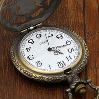 Load image into Gallery viewer, Bronze Skull Pocket Watch
