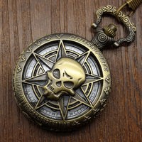 Load image into Gallery viewer, Bronze Skull Pocket Watch
