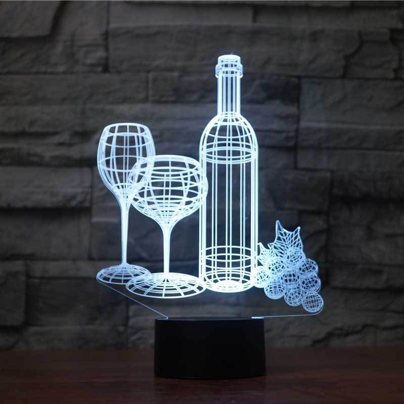 Wine Bottle 3D LED Night Light