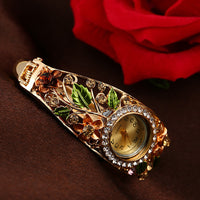 Load image into Gallery viewer, Bracelet Crystal Flower Watch
