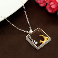 Load image into Gallery viewer, Sterling Silver Cat in the Box Necklace
