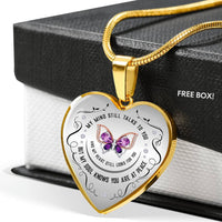 Load image into Gallery viewer, My Mind Still Talks To You Heart Pendant Necklace
