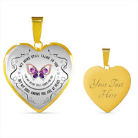 Load image into Gallery viewer, My Mind Still Talks To You Heart Pendant Necklace
