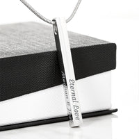 Load image into Gallery viewer, Custom Engraved Vertical Bar Necklace
