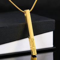 Load image into Gallery viewer, Custom Engraved Vertical Bar Necklace
