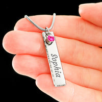 Load image into Gallery viewer, Birthstone Name Necklace

