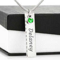 Load image into Gallery viewer, Birthstone Name Necklace
