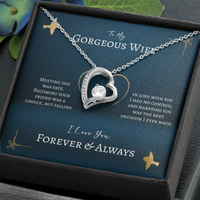 Load image into Gallery viewer, Meeting You Was Fate Forever Love Necklace
