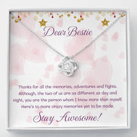 Load image into Gallery viewer, Dear Bestie Love Knot Necklace
