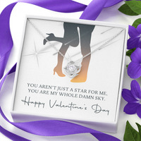 Load image into Gallery viewer, Whole Damn Sky Love Knot Necklace
