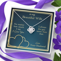 Load image into Gallery viewer, Love You More Than That Love Knot Necklace
