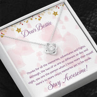 Load image into Gallery viewer, Dear Bestie Love Knot Necklace
