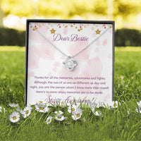 Load image into Gallery viewer, Dear Bestie Love Knot Necklace
