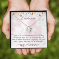 Load image into Gallery viewer, Dear Bestie Love Knot Necklace
