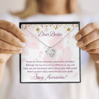 Load image into Gallery viewer, Dear Bestie Love Knot Necklace
