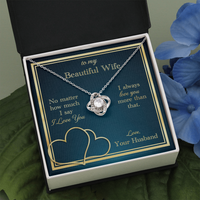 Load image into Gallery viewer, Love You More Than That Love Knot Necklace
