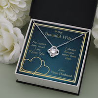 Load image into Gallery viewer, Love You More Than That Love Knot Necklace
