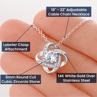 Load image into Gallery viewer, To My Bestie Love Knot Necklace
