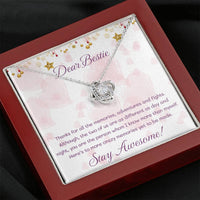 Load image into Gallery viewer, Dear Bestie Love Knot Necklace
