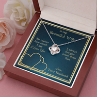 Load image into Gallery viewer, Love You More Than That Love Knot Necklace
