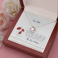 Load image into Gallery viewer, Love Letter Love Knot Necklace
