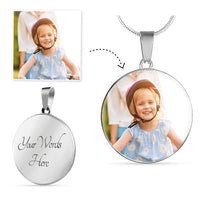 Load image into Gallery viewer, Custom Photo Circle Pendant Necklace
