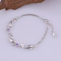 Load image into Gallery viewer, Dolphin Sterling Silver and Crystal Jewelry Set
