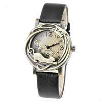 Load image into Gallery viewer, Cat &amp; Flower Women&#39;s Wrist Watch
