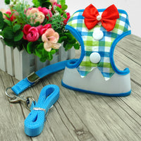 Load image into Gallery viewer, Tuxedo Bow Tie Dog Harness &amp; Leash Set
