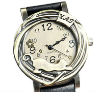 Load image into Gallery viewer, Cat &amp; Flower Women&#39;s Wrist Watch
