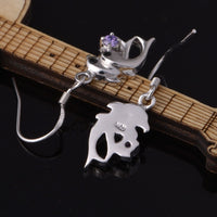 Load image into Gallery viewer, Dolphin Sterling Silver and Crystal Jewelry Set
