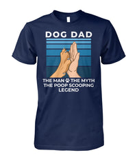 Load image into Gallery viewer, Dog Dad - The Man Myth Legend Shirt (White Text)
