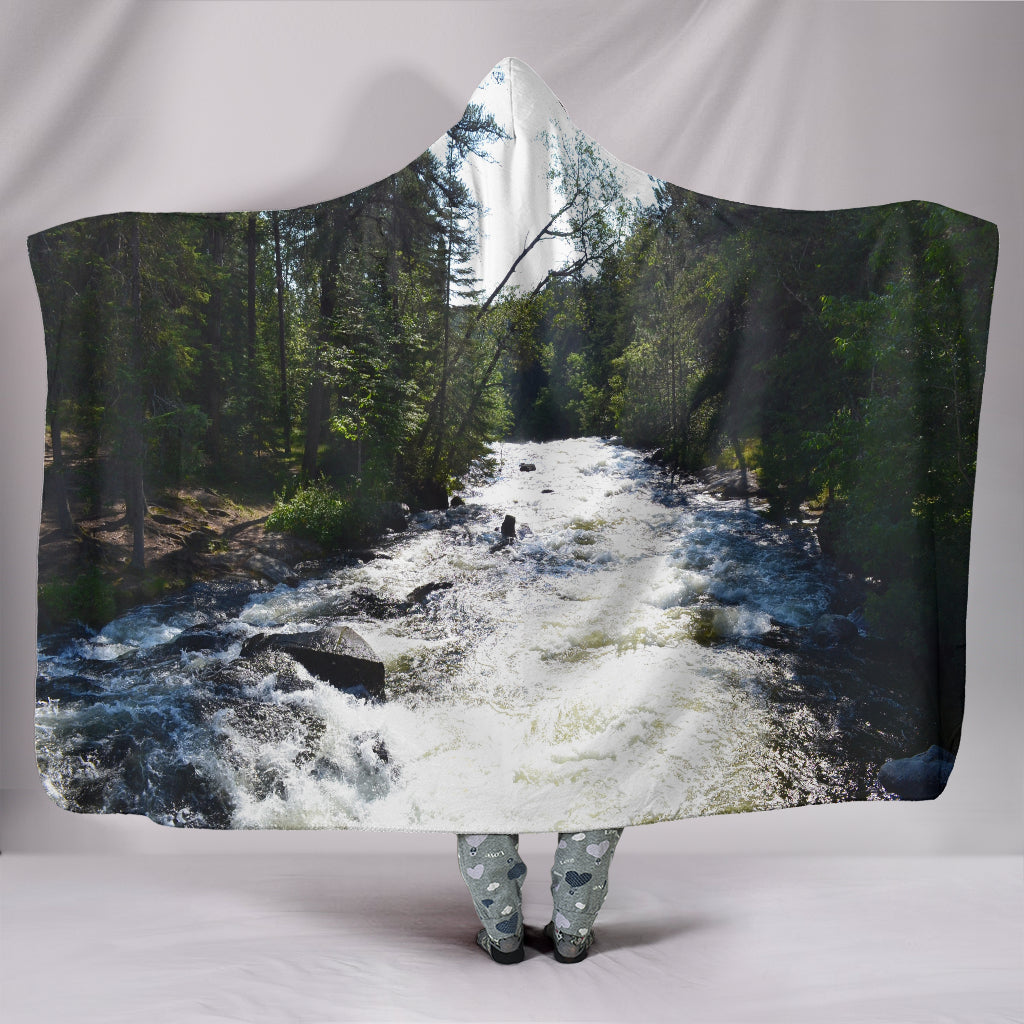 Relaxing Rapids Hooded Blanket - $79.99 - 89.99