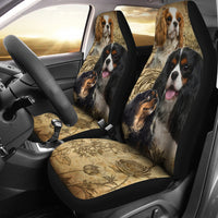 Load image into Gallery viewer, Cavalier King Charles Spaniel Car Seat Covers (Set of 2)
