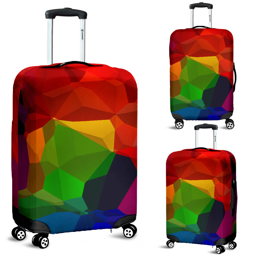 Colored Prisms Luggage Cover