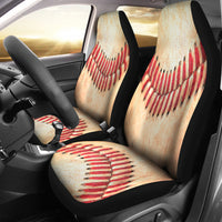 Load image into Gallery viewer, Baseball Stitches Car Seat Covers (Set of 2)
