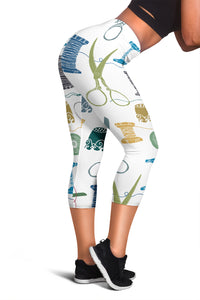 Load image into Gallery viewer, Sewing Mends The Soul Capris
