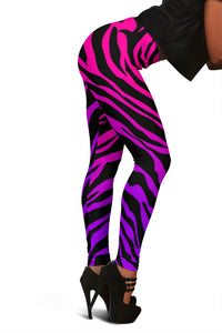 Load image into Gallery viewer, Rainbow Zebra Women&#39;s Leggings
