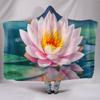 Load image into Gallery viewer, Lotus Vibes Hooded Blanket - $79.99 - 89.99
