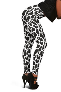 Load image into Gallery viewer, Black Cow Women&#39;s Leggings
