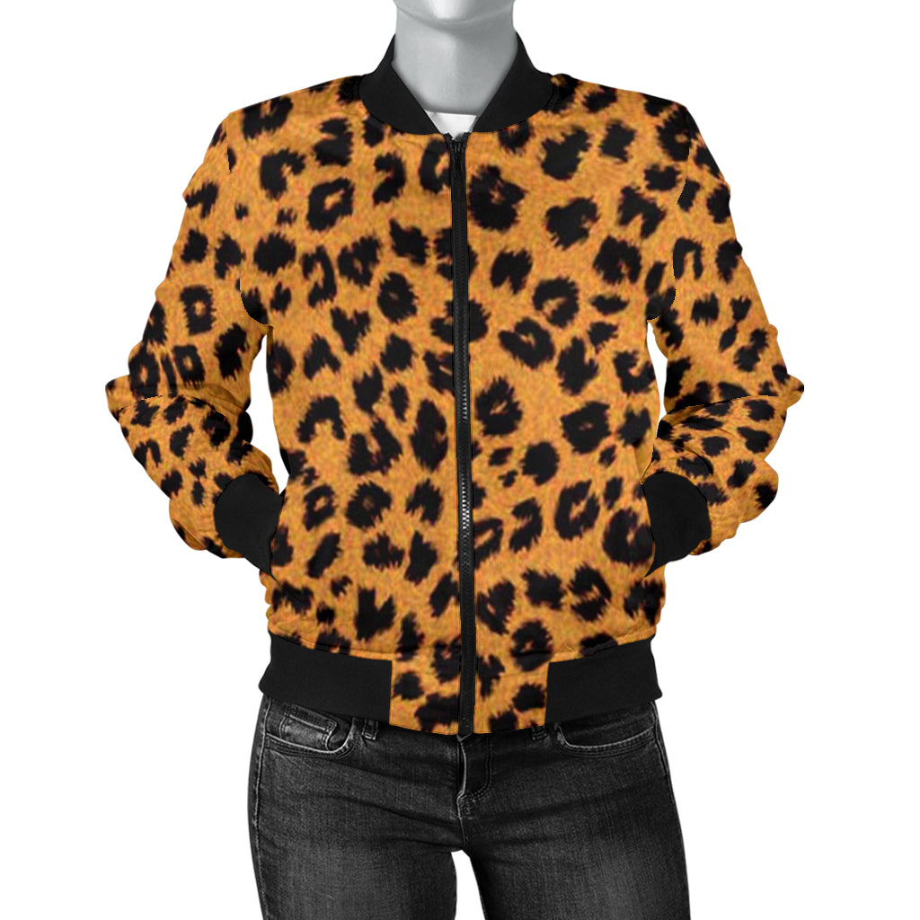 Women's Cheetah Bomber Jacket