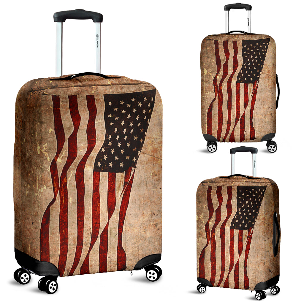USA Flag Luggage Cover