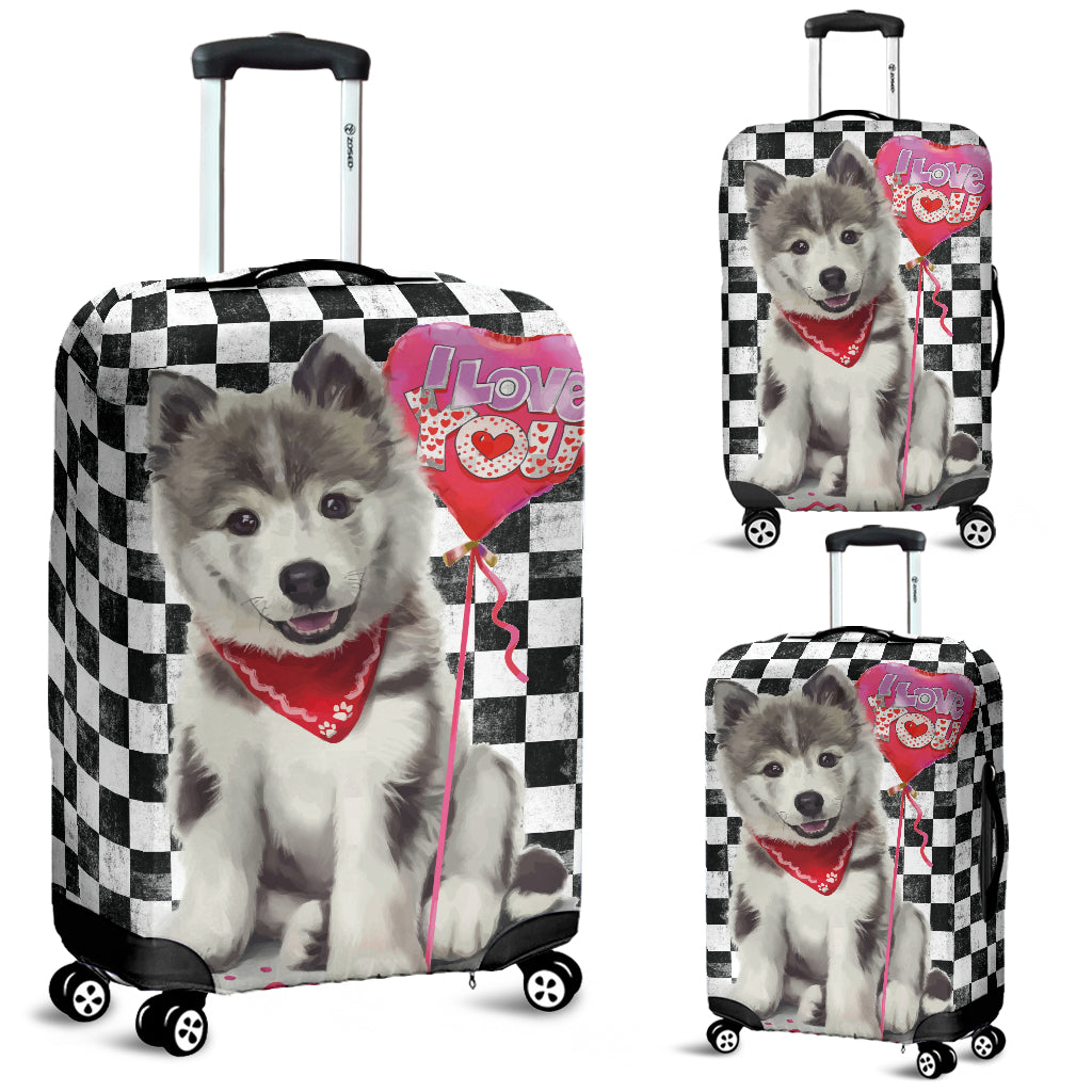 Husky Puppy Luggage Cover